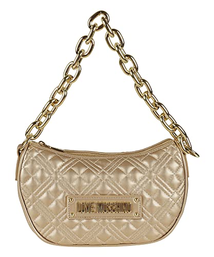 Love Moschino Damen BORSA Chunky Chain Quilting ORO Umhängetasche, Multicolor