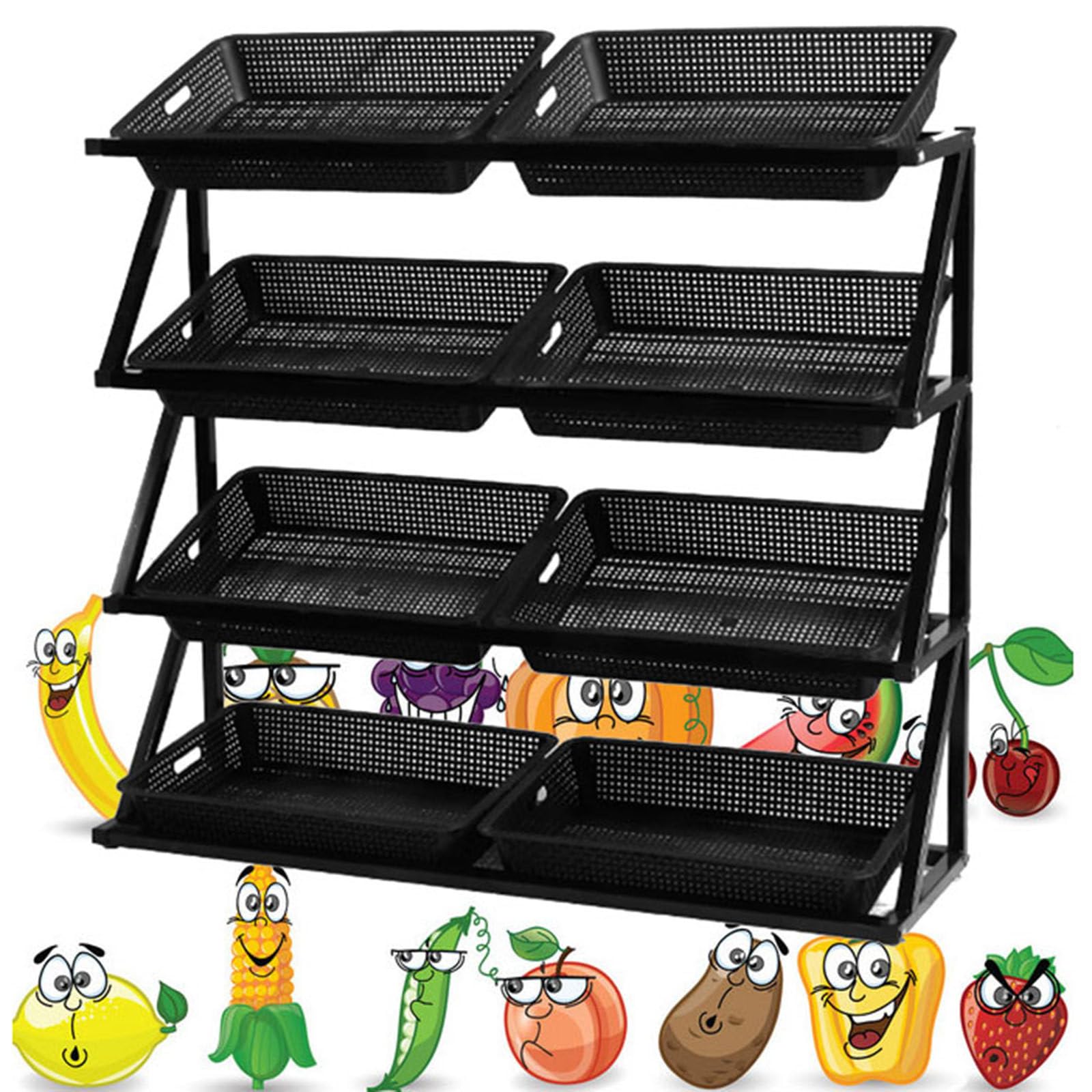 lwjunmm Servierwagen Küchenwagen mit Rollen, Gemüseregal, Obst Aufbewahrung, Rollwagen Allzweckwagen für Küche Bad Wohnzimmer, Pfanne Topf Organizer,5tiers-Brown