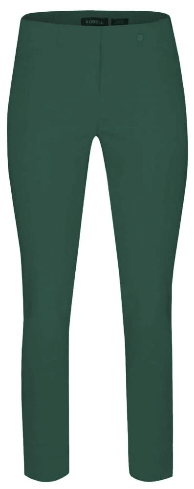 Robell, Rose, schmal geschnittene 7/8 Hose mit Schlitz hinten am Beinabschluss Größe 40, Farbe Mint