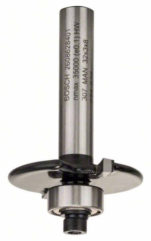 Bosch Accessories 2608628401 Scheibennutfräser, 8 mm, D1 32 mm, L 3 mm, G 51 mm Schaft-Ø 8 mm