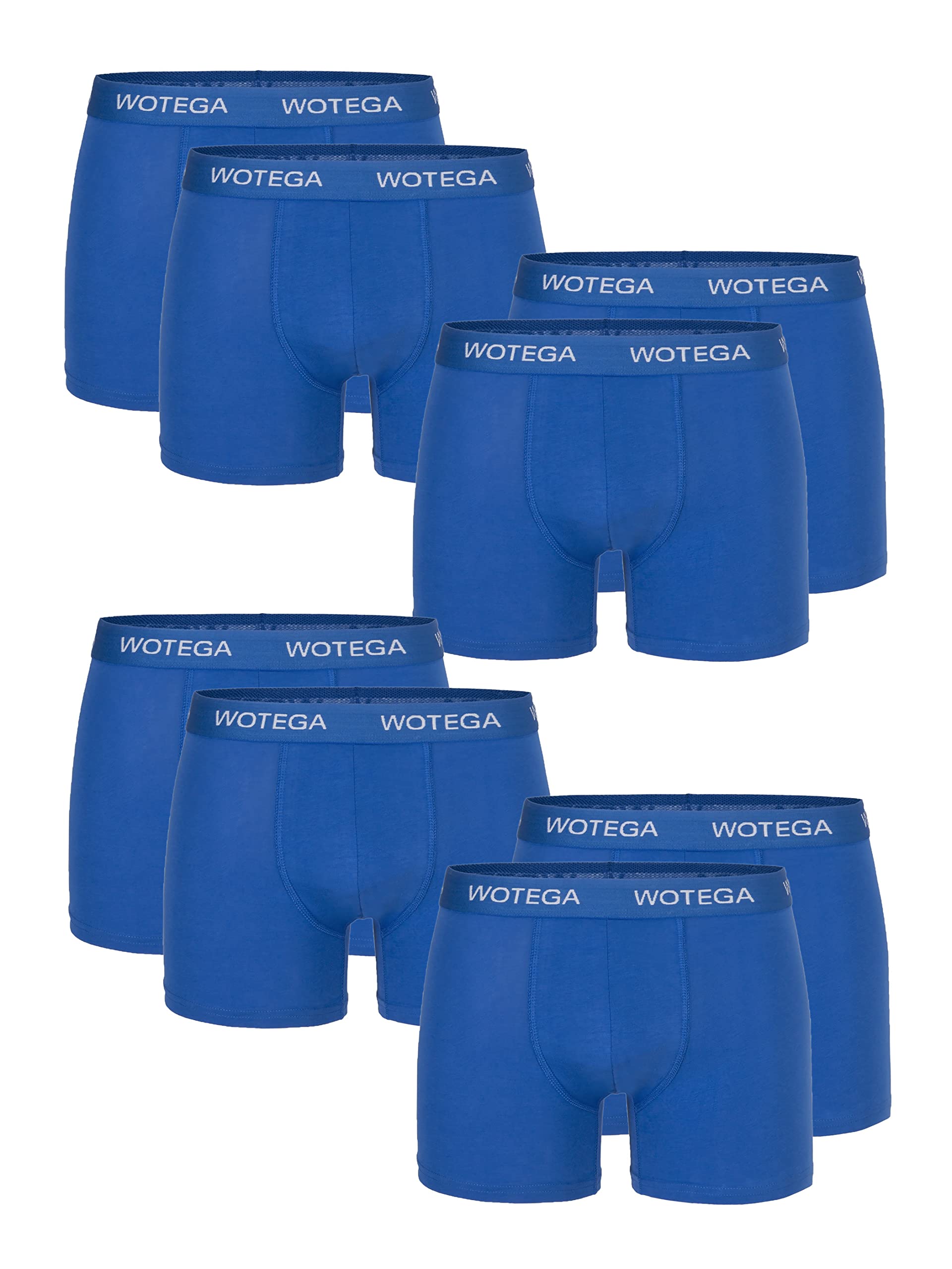 WOTEGA Joe - 8er Pack Herren Boxershorts - Männer Unterwäsche Retroshorts - Baumwoll Unterhosen für Herren