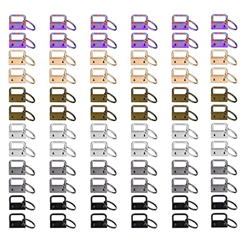 Qsvbeeqj 1 Set 2,5 cm für Schlüsselanhänger, Hardware für Handgelenk, Schlüsselband zur Herstellung von Schlüsselanhängern, Schlüsselband, Hardware mit