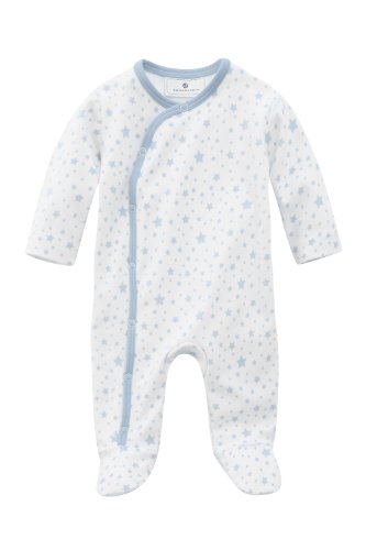 Bellybutton Kids Baby - Jungen Strampler Bellybutton Kids Schlafstrampler mit Sternen, 10962-40248, Gr. 74, Blau (stars light blue)