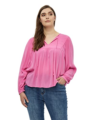 Peppercorn Danea Bluse Kurve | Bluse Damen In Pink | Frühling Bluse Elegant | Größe 54