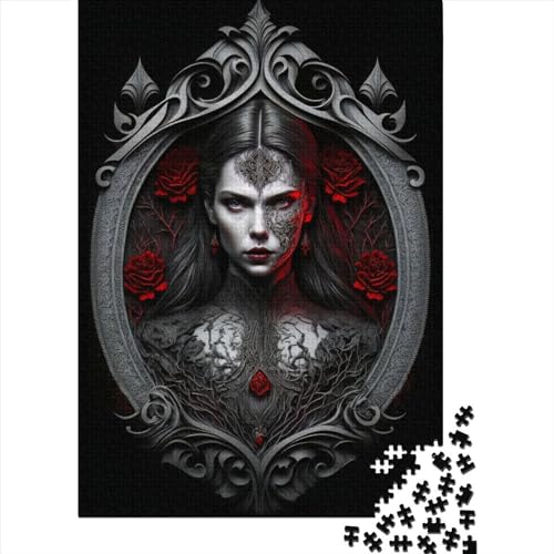 Puzzle „Woman of Dark Desire“ | Puzzle für Erwachsene, 500 Teile, für Erwachsene, schwierige Puzzles für anspruchsvolles Puzzlespiel und Familienspiel, 52 x 38 cm