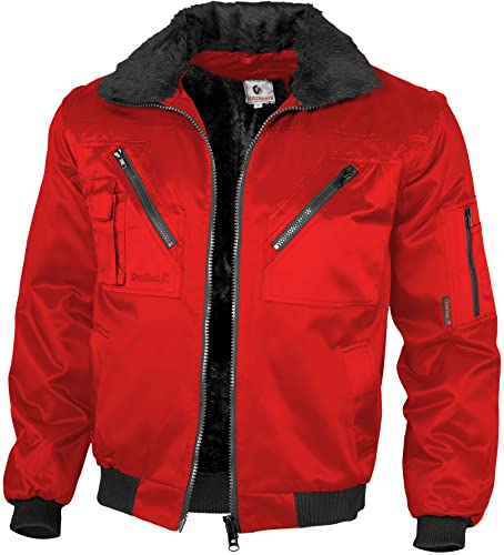 Qualitex - Pilotenjacke 4 in 1, Rot , L