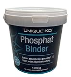 Unique Koi Phosphatbinder 1000 gr zur Teich Reinigung und präventiver Schutz vor Algenwachstum im Gartenteich und Fischteich