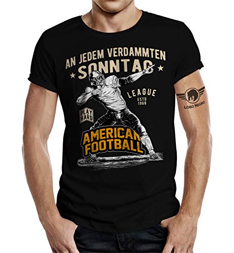 T-Shirt für American Football Fans: An jedem verdammten Sonntag M