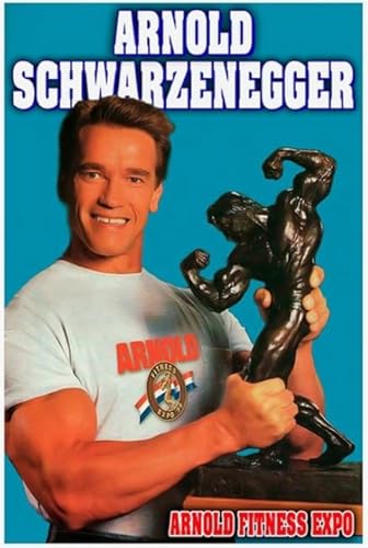 HfmQuisutron Jigsaw Puzzle 1000 Teile Fitness Art Retro Poster Schwarzenegger Holzpuzzle Für Holz Erwachsene Spielzeug Dekompression Spiel Ka14Qp