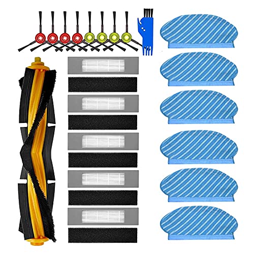 Pcivzxam Ersatzteile Zubehör Rollenbürste Filter Wischtuch für Deebot OZMO 920 950 T5 Roboterstaubsauger