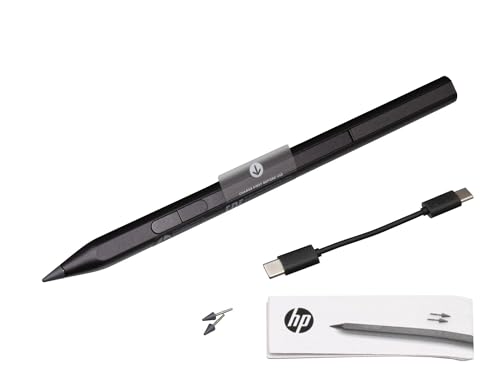 HP 3J122AA#ABB Original Tilt Pen MPP 2.0 schwarz für Spectre x360 15-df1000, 13-aw0000, Envy x360 13-ay0000, 15-ed0000, Pavilion x360 14-dw0000