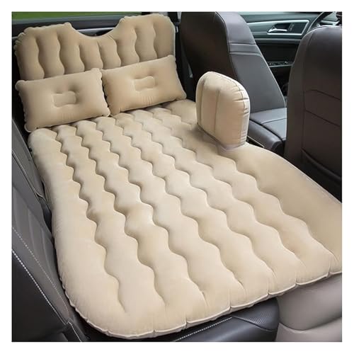 Auto Auto Aufblasbare Luft CampingMatratze, Multifunktionales Reisebett PVC + Beflockung Auto Aufblasbares Bett Outdoor Autozubehör 13590cm Auto SUV Matratze