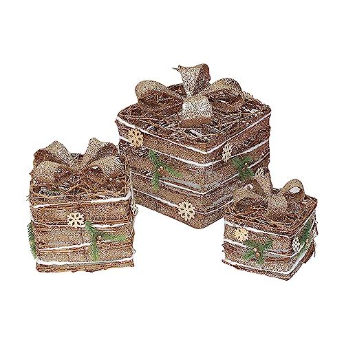 HDKEAN Multifunktions-Box Ornament Set von 3 Dekoration Zubehör für Zuhause Hochzeit Geburtstag