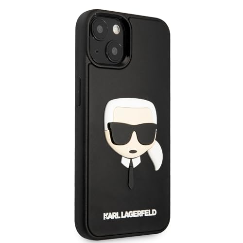 Karl Lagerfeld KLHCP14MKH3DBK hülle für iPhone 14 Plus 6,7" schwarz/Black hardcase 3D Rubber Karl`s Head