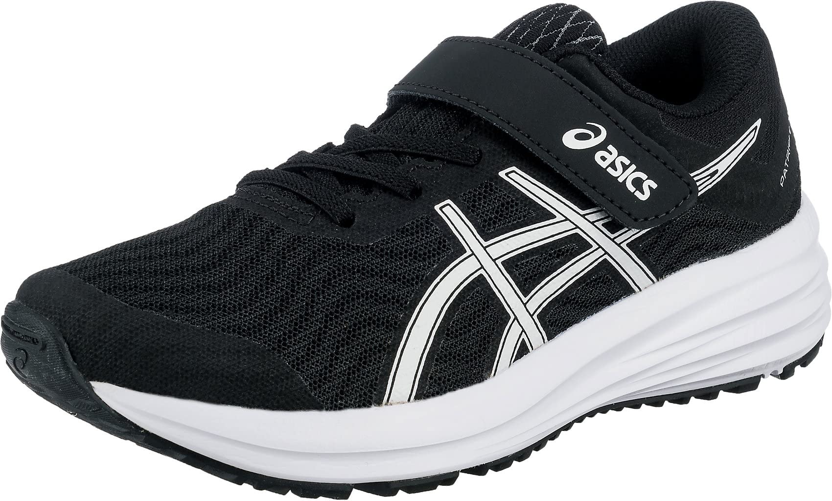 Asics Patriot 12 PS Road Running Shoe, Black/White, 28.5 EU