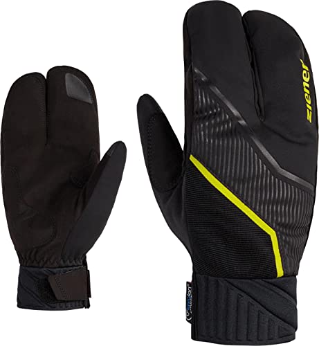 Ziener Herren UZOMIOS Langlauf / Nordic / Crosscountry-Handschuhe | extra warm, Wolle, Lobster, Black.bitter Lemon, 9