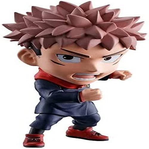 Chibi Masters Jujutsu Kaisen Figur Yuji Itadori | 8 cm Yuji Itadori Anime Figur auf Basis | Sammelbare Jujutsu Kaisen Modelle | Bandai Chibi Masters Figuren Range Anime Merch und Anime Geschenke