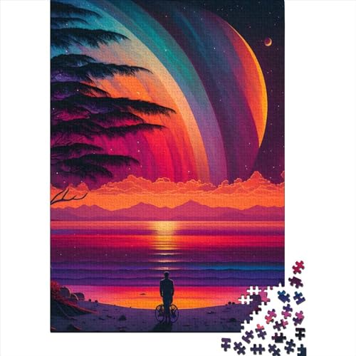 Bunte Natur für Erwachsene, 1000-teiliges Puzzle, 1000-teiliges Puzzle für Erwachsene und Teenager, Holzpuzzle für Erwachsene und Teenager (29,53 x 19,69 Zoll)