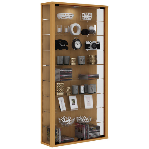 VCM Vitrine »Vitrosa Maxi«, BxH: 59 x 113 cm, Holzwerkstoff/Glas - braun 2