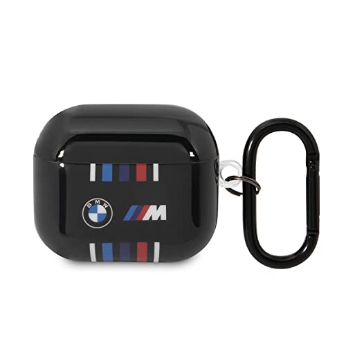 BMW BMA322SWTK hülle für AirPods 3 gen Schwarz Multiple Colored Lines