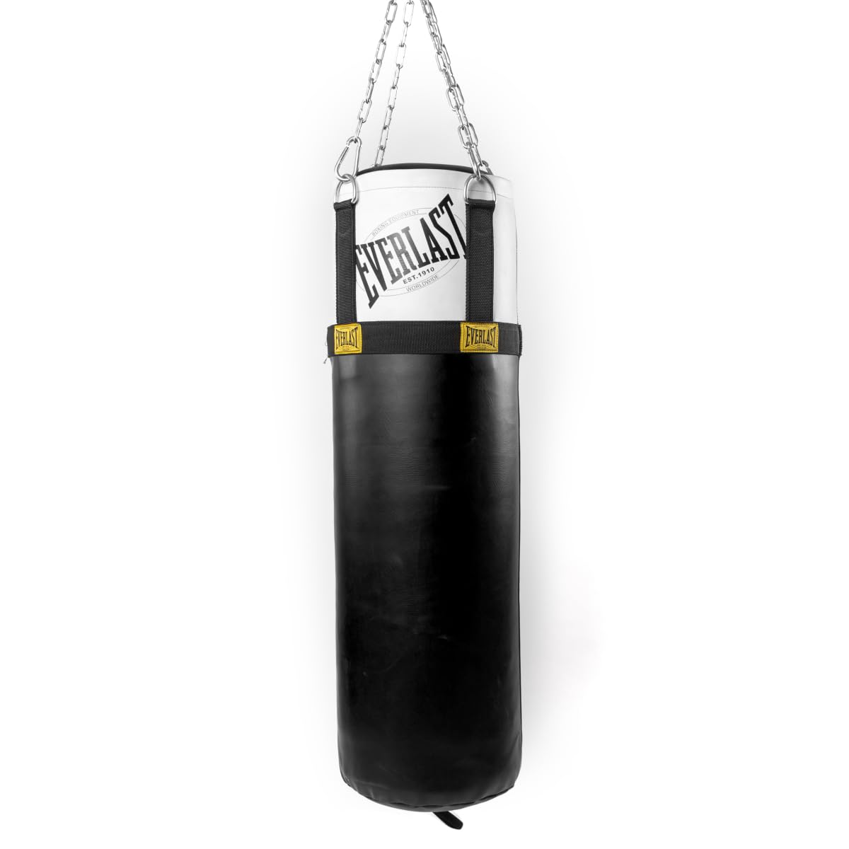 Everlast Unisex Boxsack 1910 Heavy Bag Filled, Punching Bag,Schwarz, 100LBS