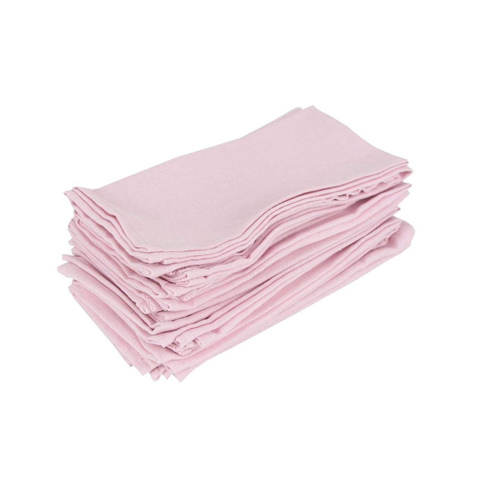 Wiederverwendbare Stoffservietten, Stoffwäsche Baumwollservietten Set von 12 stück Placemat Wärmeisoliermatte Esstisch Tuch Tisch Serviette Stoff Tischsets(12 CJ006 4040Pink)