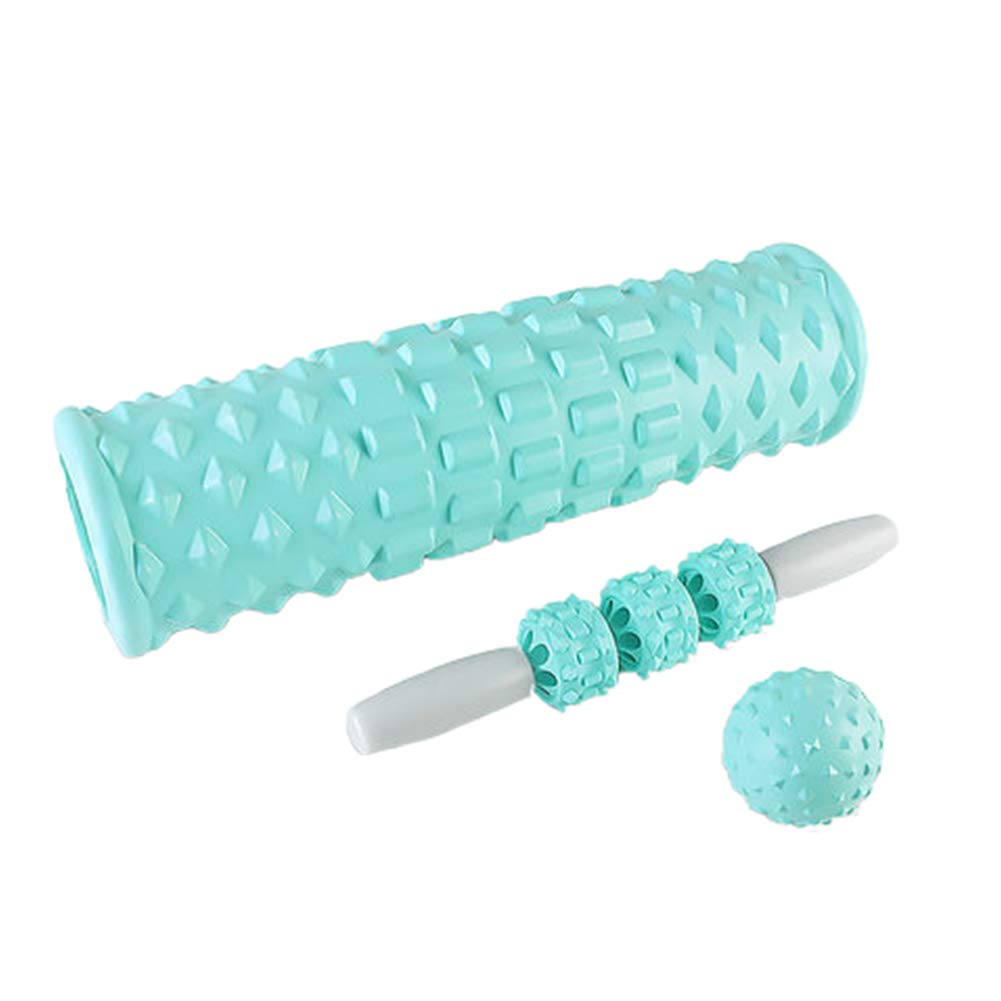 Faszienroller Rolle Für Rücken Muskelroller Massagestab Schaumstoffrolle Schaumstoffrolle für tiefe Gewebemuskelmassage Übungsrolle Beinrolle tiffany-blue,set