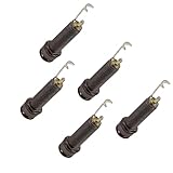 5Pcs 6 35mm 1/4 Zoll Elektrische Bass Gitarre Ausgang Buchse Ende Pin Buchse Zylinder Eingang Ausgang Steckdosen Einfach Zu Bedienen