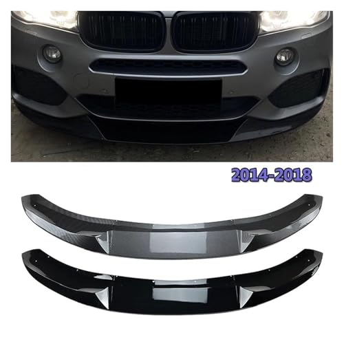 Splitter Auto Front Stoßstange Splitter Lip Body Kit Spoiler Glanz Schwarz Canard Zubehör Für X5 F15 Sport 2014 2015 2016 2017 2018 Frontlippe(Gloss Black)