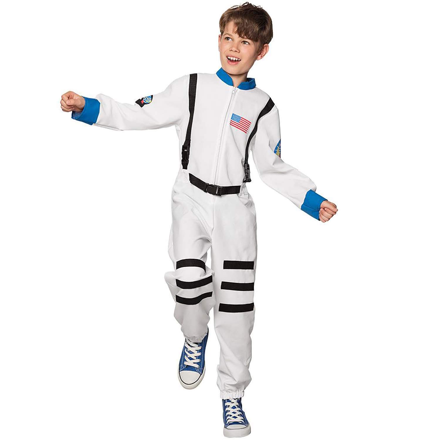 Boland - Kinder-Kostüm Astronaut, verschiedene Größen, Jumpsuit, Overall, Raumfahrer, Weltall, Verkleidung, Karneval, Mottoparty