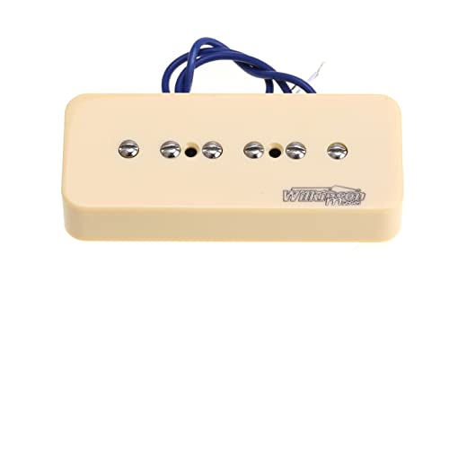 ZENGXUE Creme Alnico 5 P90 Bridge Pickup Für Lp. Elektrische Gitarre Humbucker Tonabnehmer Set