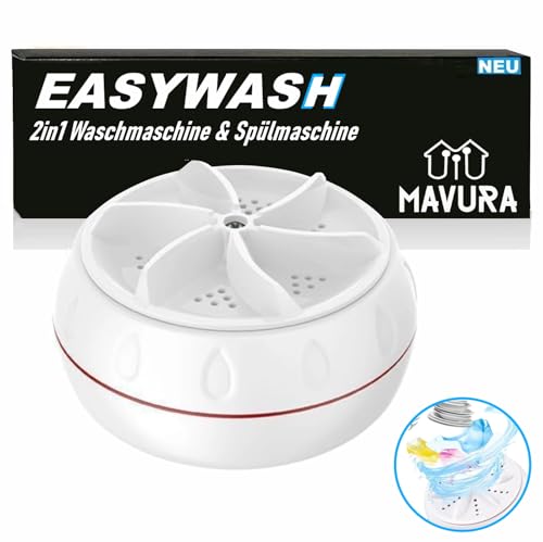 EasyWash™ 2in1 kompakte USB Mini Waschmaschine Spülmaschine, Tragbare Ultraschall Camping Mobile Reisewaschmaschine Geschirrspüler