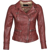 Oakwood Damen Lederjacke Jacke 60861, Rot - Rot, Herstellergröße: XXL