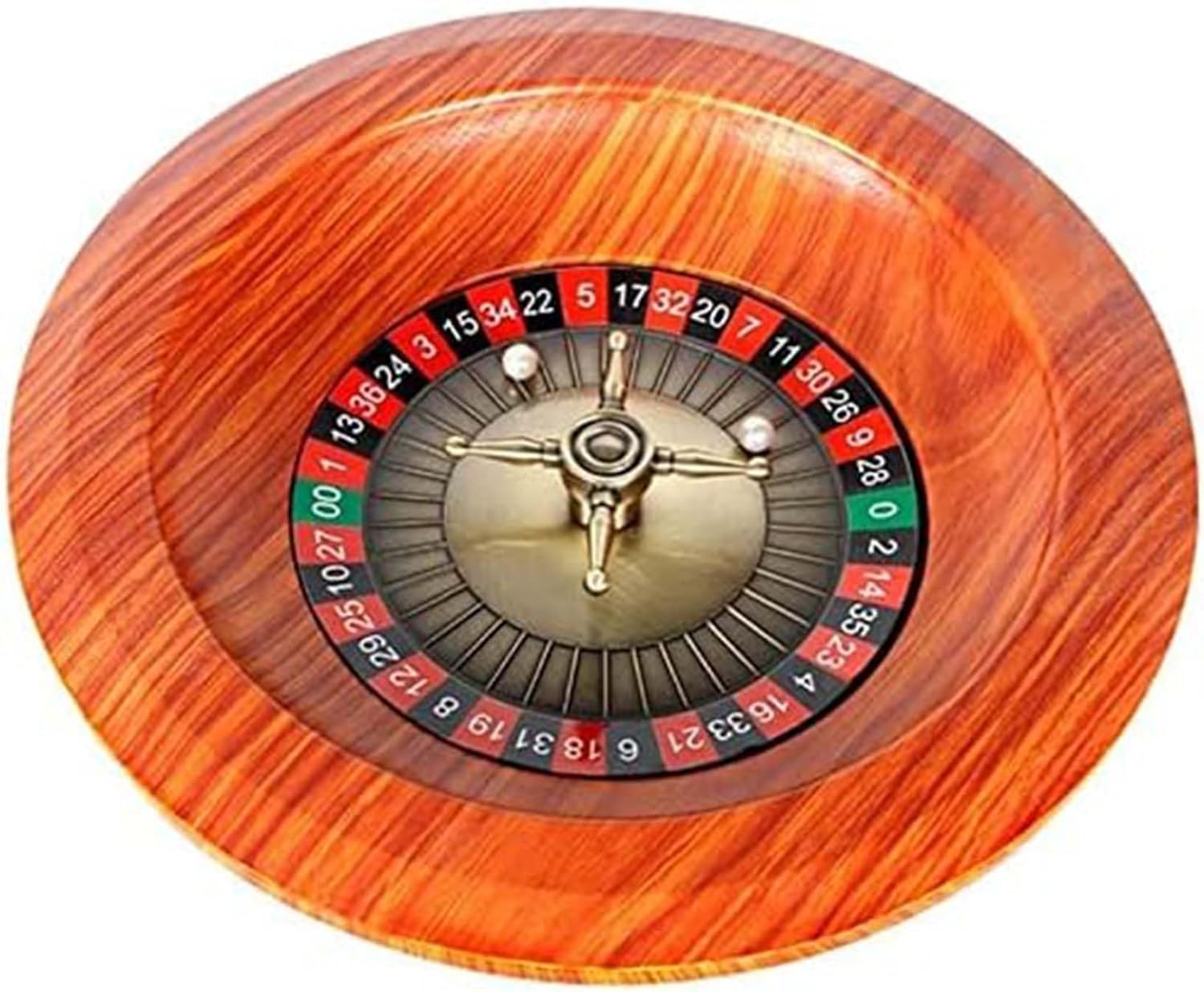 Holz-Roulette-Rad, 12-Zoll-Digital-Zifferblatt, tragbares Multifunktions-Roulette-Brettspiel, Plattenspieler, Unterhaltungs-Roulette-Rad für Erwachsene, 2