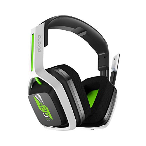 ASTRO Gaming A20 Wireless Headset Gen 2, Leicht & Robust, Flip-to-Mute-Mikrofon, 15-Stunden Akkulaufzeit, 15m Reichweite, für Playstation 5, PS4, PC, Mac - Weiß/Grün