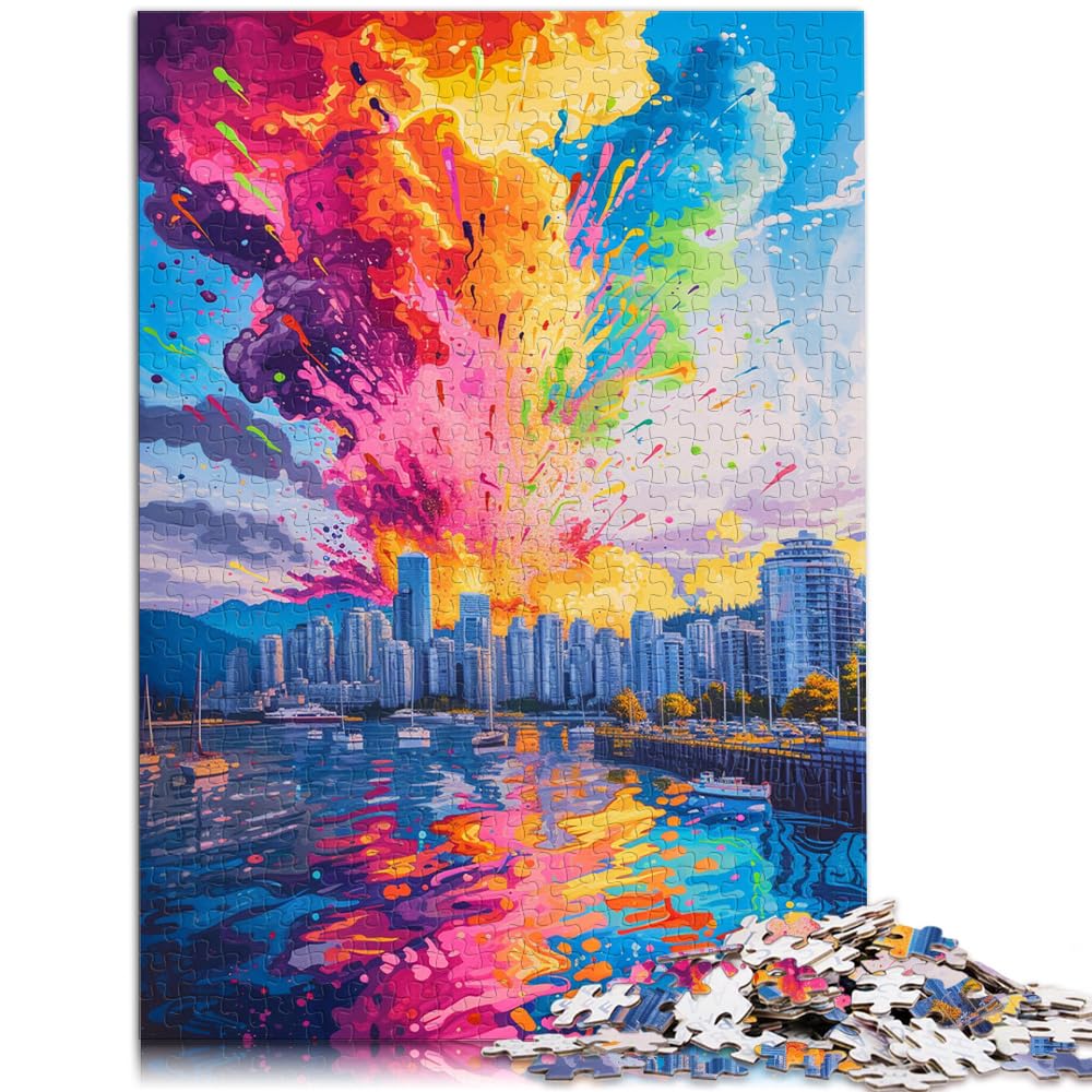 Puzzle für psychedelische Festmacher, 1000-teiliges Puzzle für Erwachsene, schwierige Holzpuzzles, schwere Puzzles für Frauen und Männer, 1000 Teile (50 x 75 cm)