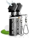 FLEXD-X 2 Stück Hochwertige Golf Bürste mit Wasser - Golfschläger Bürste, 118ml Tank Golfschläger Reiniger perfekt auf dem Platz, Reinigungsbürste für Golfschläger