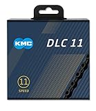 KMC Unisex – Erwachsene DLC DLC11 11-Fach Kette 1/2" x11/128, 118 Glieder, schwarz