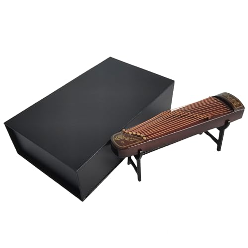 Simuliertes Mini-Musikinstrument-Modell, Mini-Guzheng-Modell, Guzheng-Saitenornamente, Hackbrett-Ornamente Musikinstrumente Miniatur