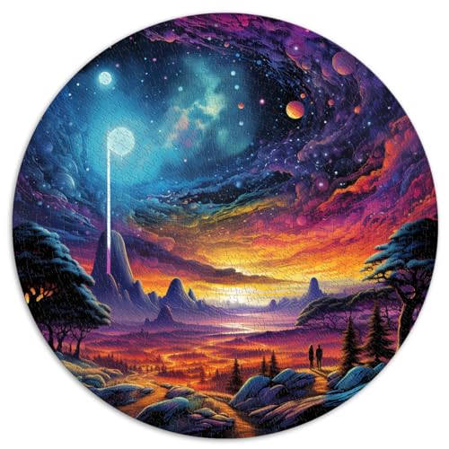 Puzzles Galaxie-Landschaft Puzzles für Erwachsene 1000 Teile 67,5x67,5cm Denksportaufgaben als Geburtstagsgeschenk, Geschenk für oder als Wandkunst