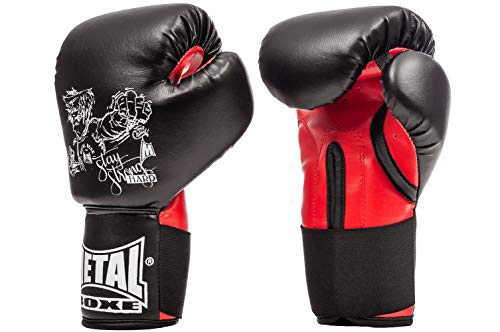 Metal Boxe PB100 Gants Noir Taille 6 oz