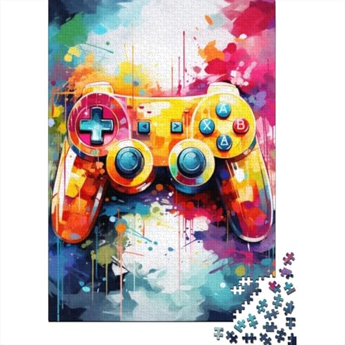 Kunstpuzzle für Erwachsene, 1000 Teile, Gamecontroller, Holzpuzzle, Erwachsenenpuzzle, Weihnachtsgeburtstagsgeschenk für Erwachsene, Teenager 29,53x19,69 Zoll