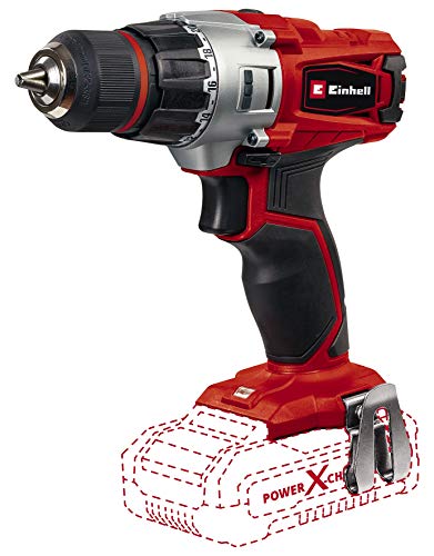 Einhell Akku-Bohrschrauber TE-CD 18/2 Li-Solo Power X-Change (Li-Ion, 18 V, max. 44 Nm Drehmoment, 2-Gang-Getriebe, 21 Drehmomentstufen, inkl. LED, ohne Akku und Ladegerät)