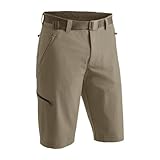 Maier Sports Nil Bermuda, Kurze Herren Wanderhose, Wasserabweisende Bermuda für Trekking und Hiking, PFC-frei, mSTRETCH pro 4 & Dryprotec, Braun, 58 (W42/L33)