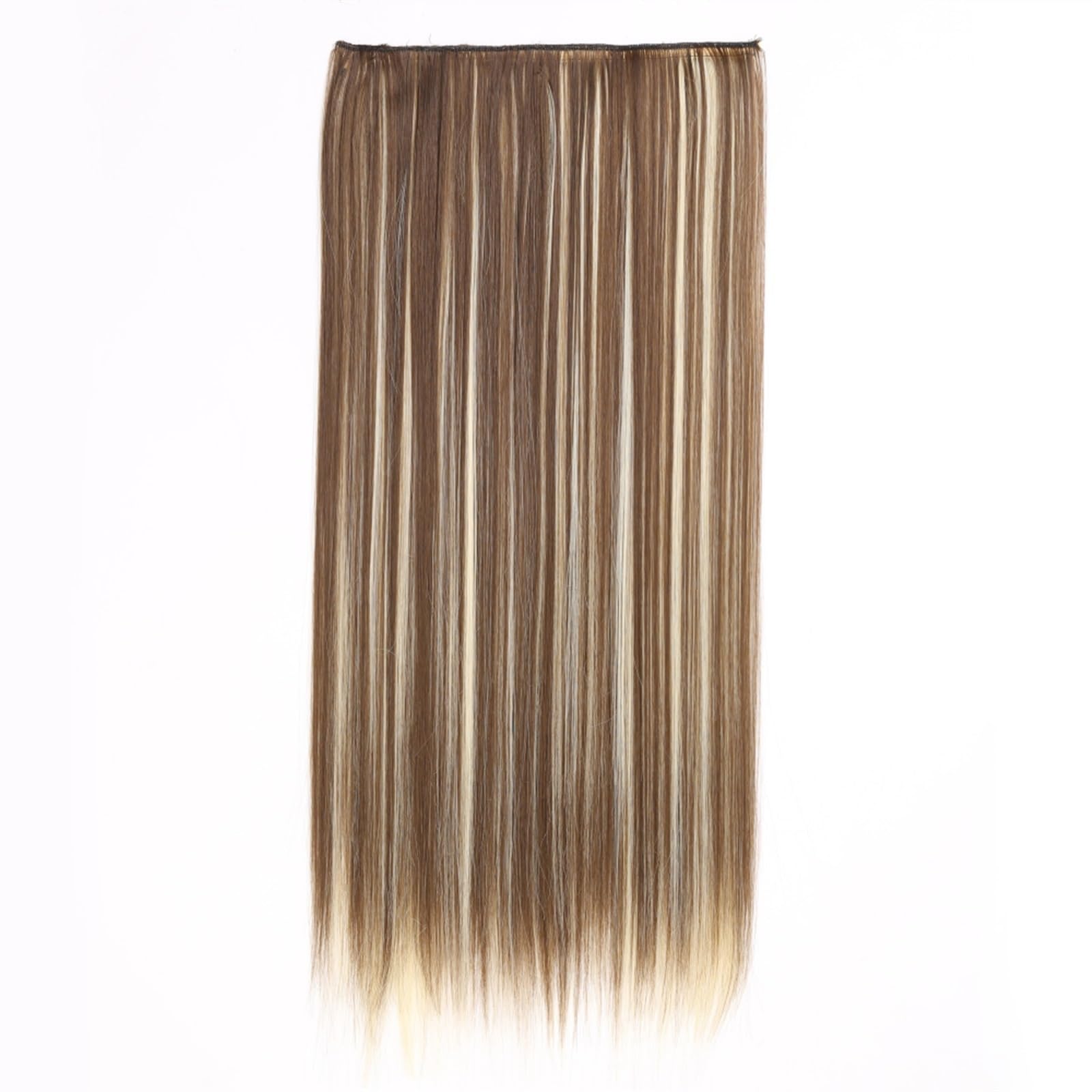 Clip-in-Haarverlängerungen Clip-in-Kunsthaarverlängerungen, 5 Clip-in-Haarverlängerungen, lange, glatte Frisur, Haarteil, Schwarz, Braun, Blond, 61 cm, Kunsthaar for Frauen Clip-in-Haarverlängerungen