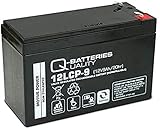 Q-Batteries 12LCP-9 / 12V - 9Ah Blei Akku Zyklentyp AGM - Deep Cycle VRLA