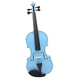 Standard Violine Blau 4/4 Violine Anfänger Akustik Violine Saiteninstrument Geige Set Mit Fall Bogen(Violin)