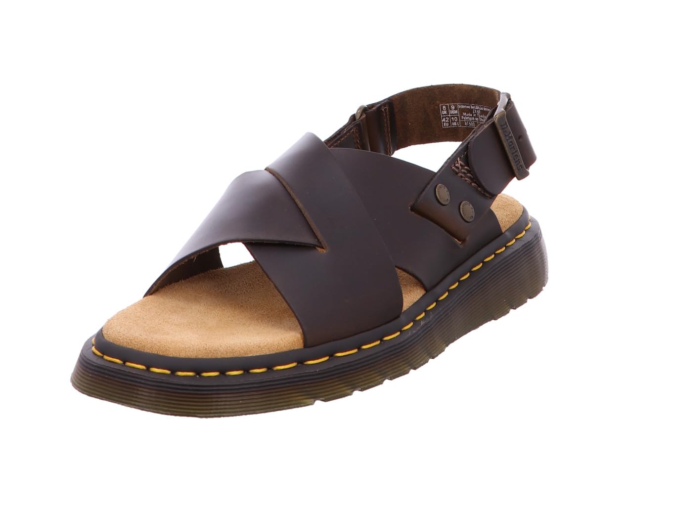 Dr. Martens Herrenschuhe Sandalen ZANE Schwarz Glattleder 43