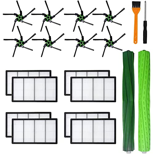 Staubsaugerfilter-Seitenbürste, Gummibürste, Kehrroboter-Teil-Set für I-Serie und S-Serie, Staubsaugerfilter, Ersatzzubehör und Aufsätze