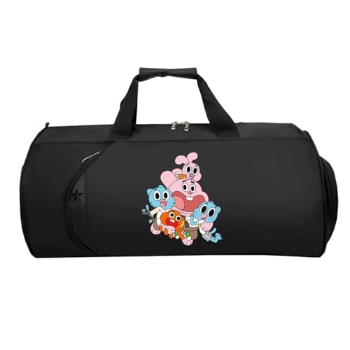 Reisetasche HandgepäCk, Leichte Faltbare Duffel Taschen, HandgepäCk füR Weekender Herren Damen Flugzeug(Black 5)